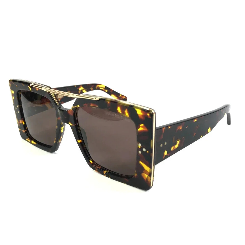 Cutler and Gross Sunglasses M1284 C02 Tortoise Oversized Frames w/ Brown Lenses